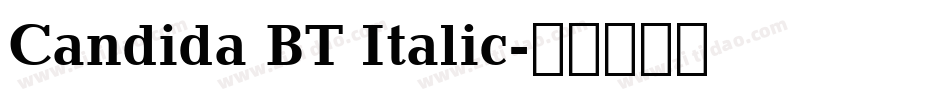Candida BT Italic字体转换